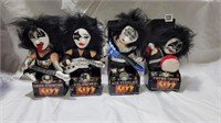 4 nib 1998 kiss bean bag dolls