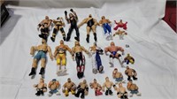 Big collection of wrestling figures