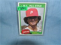 Steve Carlton 1981 Topps baseball card