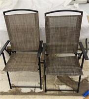 Pair of folding chairs