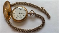 Elgin 15 Jewel Pocket watch w Birks Chain