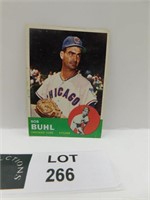 1963 TOPPS BOB BUHL MLB BASEBALL CARD