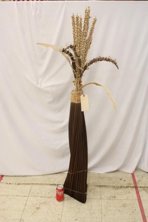 58" Tall Dried Flower Twigs Arrangement