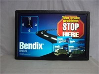 Bendix Brakes Lighted Clock