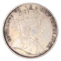VG 1907 Canada 5 Cent Coin