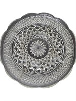 Heavy Duty Carved Glass Relish Tray