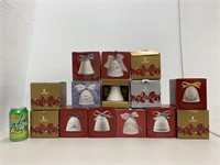 14 Lladro porcelain Christmas Bells