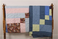 PAIR OF HANDMADE QUILTS
