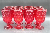 Vintage Ruby Red Goblets