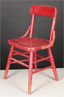 Vintage Solid Wood Child's Chair