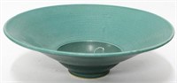 Nichibei Potters- Contemporary Teal-Glazed Bowl