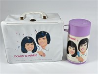 VINTAGE VINYL DONNY & MARIE LUNCHBOX W/ THERMOS