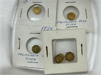 6 California Gold Tokens - NOT Authentic