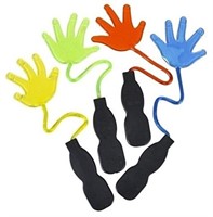 Toy Network Pack of 12 Sticky Hands with Handle