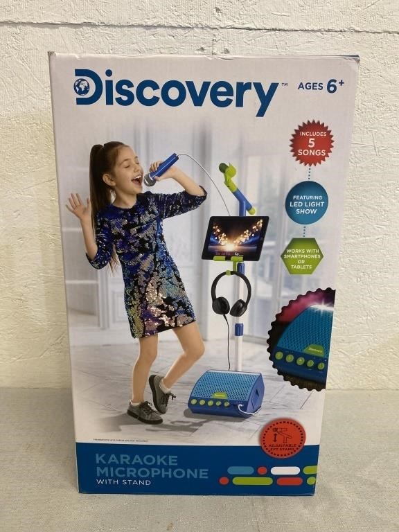 Discovery Karaoke Microphone W/Stand