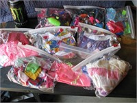 Ziplock bags of vintage Barbie/Doll clothes