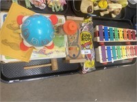Fisher-Price and Playskool vintage toys.