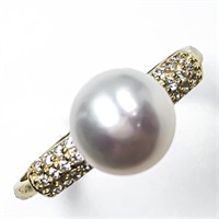 Natural Pearl Ring 925 Silver