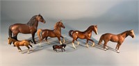 6 Breyer Horse Toys  Tan