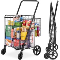 VEVOR Folding Shopping Cart - ZZ 507