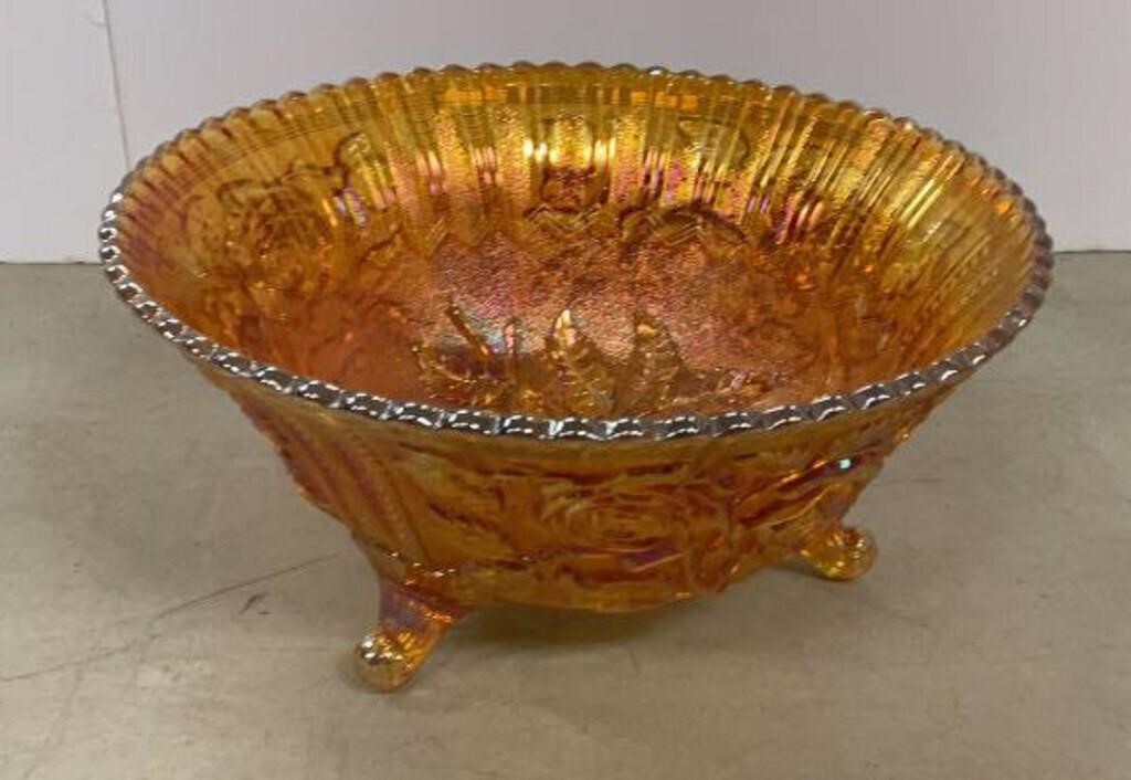 10” carnival bowl with roses