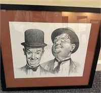 “THE FUNNY MEN” by  BILL BATES FRAMED PRINT