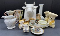 (AE) Mixed Lot of Teacups,Salt and Pepper Shakers,