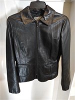 Ann Taylor Leather Jacket Ladies Small