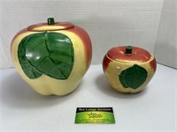 2 Apple Cookie Jars