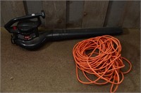 ELECTRIC TORO LEAF BLOWER AND EXTENSION CORD