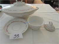 Vintage Ceramic Hand Painted Serving & Tea group