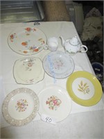 Vintage Plates & Tea Set