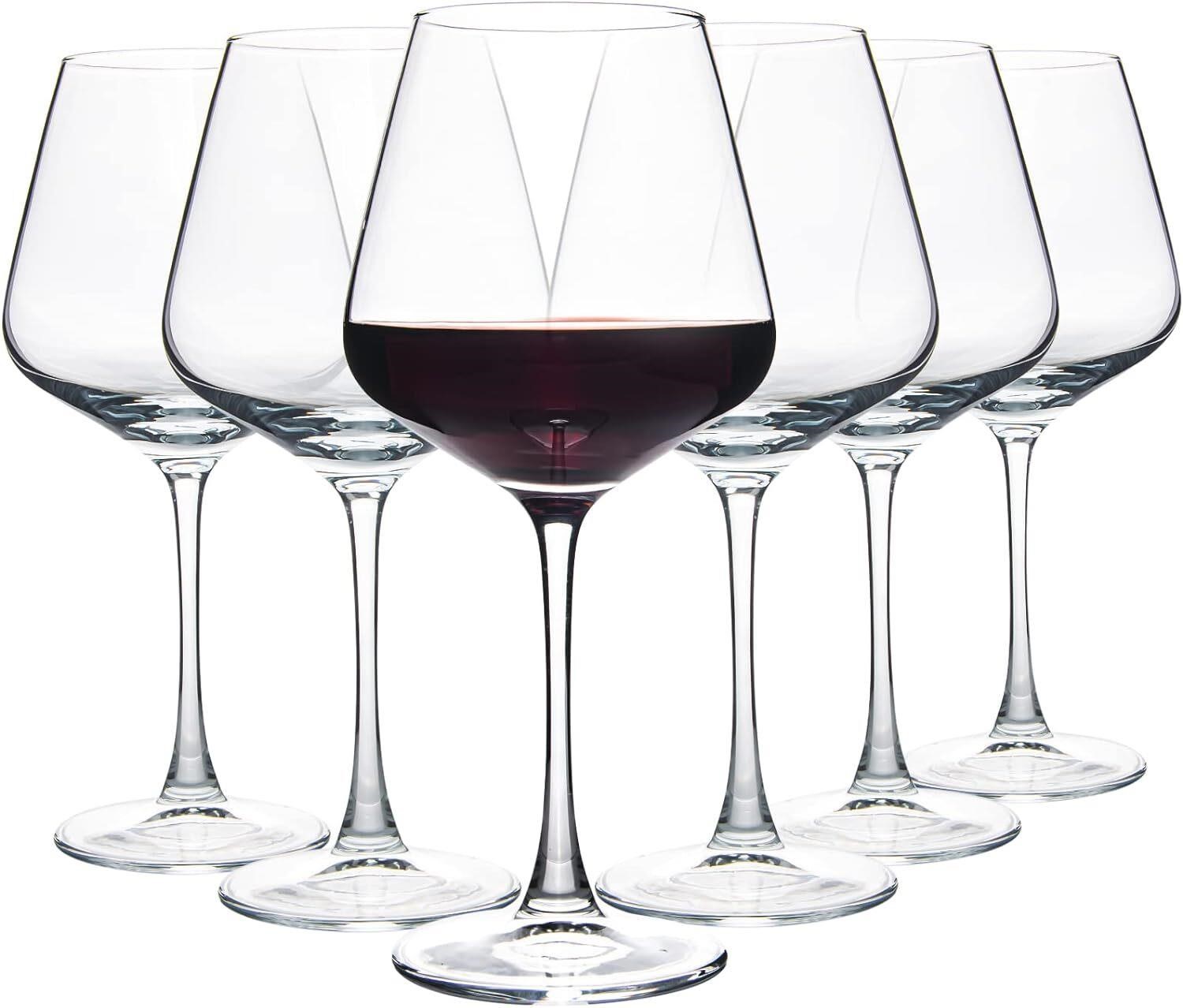 YANGNAY Wine Glasses (Set of 6  20 Oz)