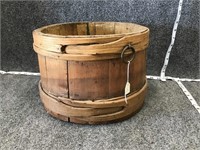 Old Wooden Measure Bucket