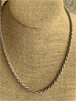 18z" Sterling Silver Chain Necklace