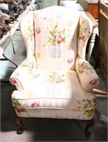 Drexel Heritage Floral upholstered wingback