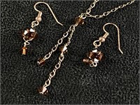 Vintage Sterling Earrings & Necklace