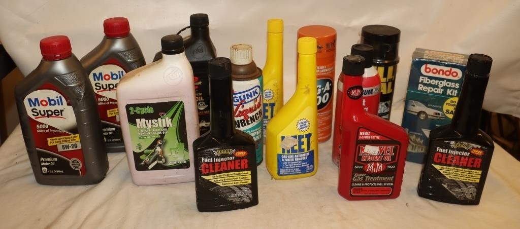 Automotive & Garage Liquids/Sprays: