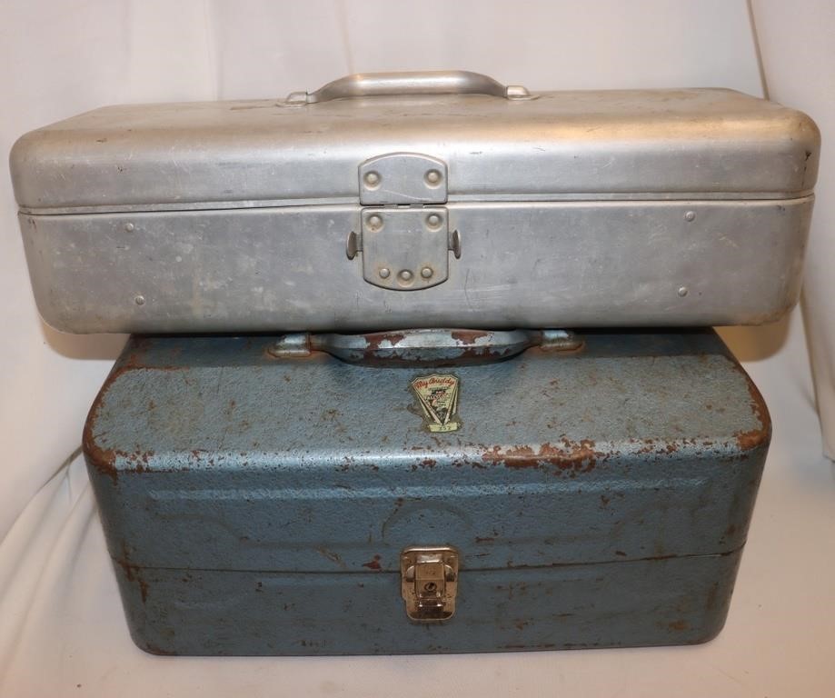 2 Vintage Tackle Boxes: