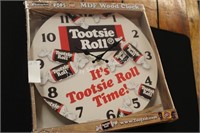 tootsie roll wooden clock (display)