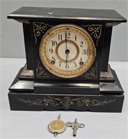Ansonia Clock Co Iron Cast Mantel Clock