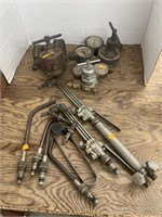 Acetylene torch and gauges
