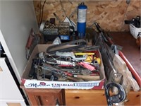 Handyman Tool Lot Drill Bits, Saws, Sockets Screw