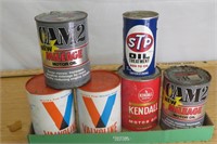 Valvoline,  Kendall, Cam2, Oil  Cans  +