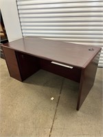 Office Desk with File Drawers and keys
