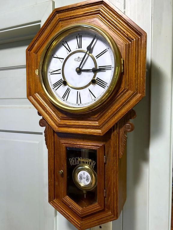 Vintage Antique Style D&A Regulator Clock