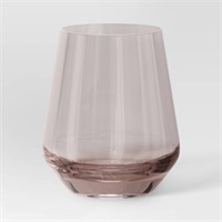 14.8oz Stemless Wine Glass Pink - Threshold