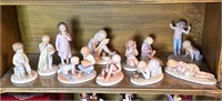 (11) 1980's Frances Hook Children Figurines