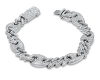 $ 17,250 8.15 Ct Diamond Cuban Link Bracelet