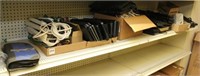 shelf lot to include assorted keyboards,